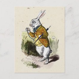Witte konijn met horloge, Alice in Wonderland Briefkaart