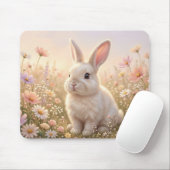 Witte Konijn Muismat (Met muis)