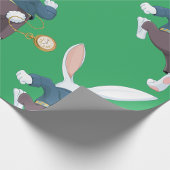 Witte konijn onderweg cadeaupapier