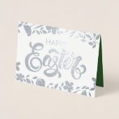Witte konijn | Pasen "Alice in Wonderland" Folie Kaarten (Voorkant)