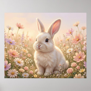 Witte Konijn Poster