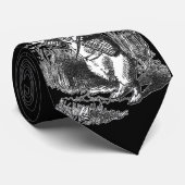 Witte konijn stropdas (Opgerold)