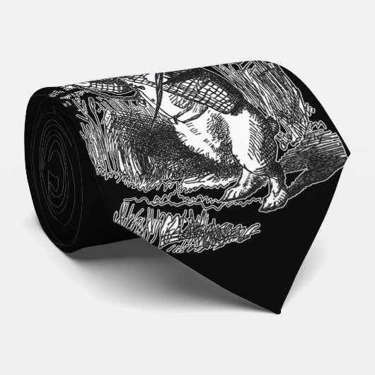 Witte konijn stropdas (Opgerold)