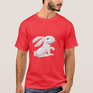 Witte konijn t-shirt