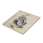  witte konijn tegeltje (Zijkant)