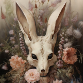 Witte konijn tissuepapier