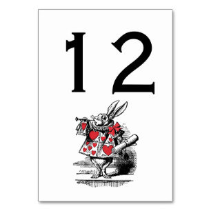 Witte Konijn Trompettist Alice Avd Wonderland Kaart