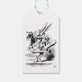Witte Konijn, uit Alice's Adventures Cadeaulabel (Voorkant)