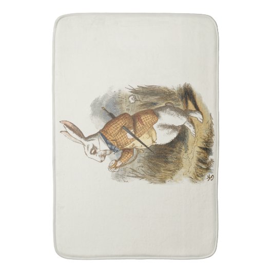 Witte konijn van Alice in Wonderland  Kunst Badmat (Voorkant Verticaal)