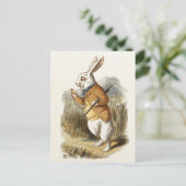 Witte konijn van Alice in Wonderland  Kunst Briefkaart (Staand voorkant)