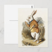 Witte konijn van Alice in Wonderland  Kunst Briefkaart (Voorkant / Achterkant)