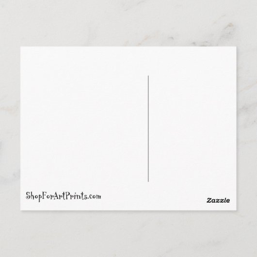 Witte konijn van Alice in Wonderland  Kunst Briefkaart (Achterkant)