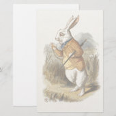 Witte konijn van Alice in Wonderland  Kunst Briefpapier (Voorkant / Achterkant)