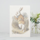 Witte konijn van Alice in Wonderland  Kunst Briefpapier (Staand voorkant)