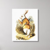 Witte konijn van Alice in Wonderland  Kunst Canvas Afdruk (Voorkant)