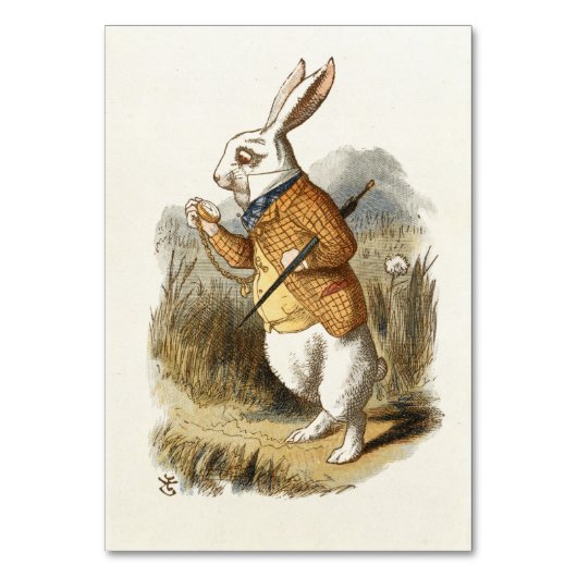 Witte konijn van Alice in Wonderland  Kunst Kaart (Voorkant)