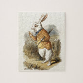 Witte konijn van Alice in Wonderland  Kunst Legpuzzel (Verticaal)