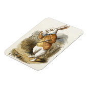 Witte konijn van Alice in Wonderland Kunst Magneet (Linkerzijde)