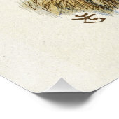 Witte konijn van Alice in Wonderland  Kunst Poster (Hoek)