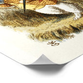 Witte konijn van Alice in Wonderland  Kunst Poster (Hoek)