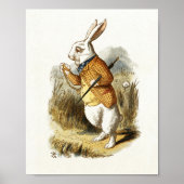 Witte konijn van Alice in Wonderland  Kunst Poster (Voorkant)