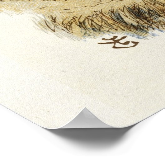 Witte konijn van Alice in Wonderland  Kunst Poster (Hoek)