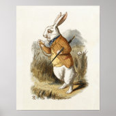 Witte konijn van Alice in Wonderland  Kunst Poster (Voorkant)