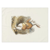 Witte konijn van Alice in Wonderland Kunst Tafelkleed (Voorkant (Horizontaal))