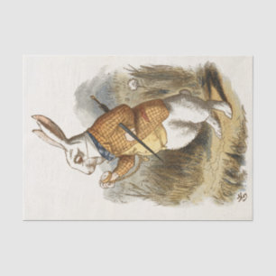 Witte konijn van Alice in Wonderland  Kunst Tissuepapier
