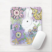Witte konijn, Violet Garden mousepad Muismat (Met muis)