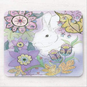 Witte konijn, Violet Garden mousepad Muismat