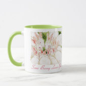 Witte konijnen "Een beetje Bunny houdt van je" Mok (Links)