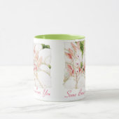 Witte konijnen "Een beetje Bunny houdt van je" Mok (Midden)