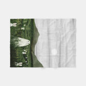 Witte konijnen fleece deken (Voorkant (Horizontaal))