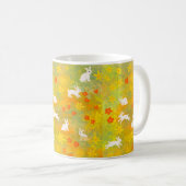 Witte konijnen koffiemok (Voorkant rechts)