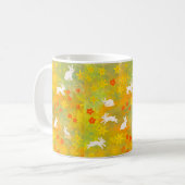 Witte konijnen koffiemok (Voorkant links)