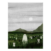 Witte konijnen perfect poster (Voorkant)