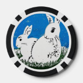 Witte Konijnen Poker Chips (Achterkant)