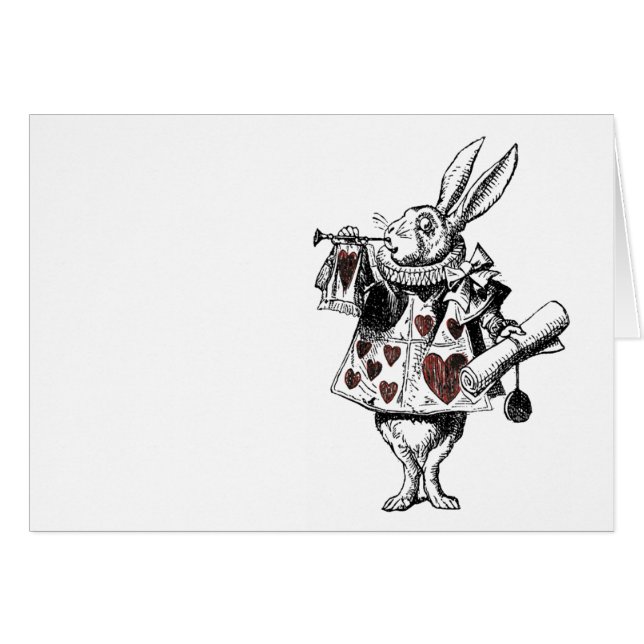 Witte konijnen van het hart - Alice in Wonderland (Voorkant Horizontaal)