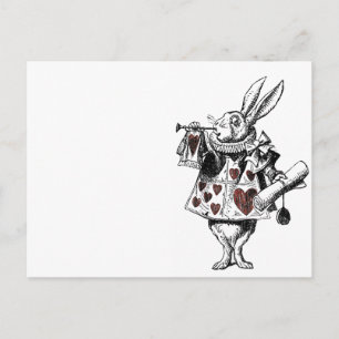 Witte konijnen van het hart - Alice in Wonderland Briefkaart