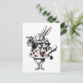 Witte konijnen van het hart - Alice in Wonderland Briefkaart (Staand voorkant)