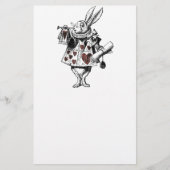 Witte konijnen van het hart - Alice in Wonderland Briefpapier (Voorkant)