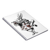 Witte konijnen van het hart - Alice in Wonderland Notitieboek (Rechterzijde)