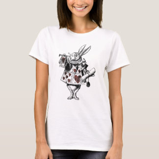 Witte konijnen van het hart - Alice in Wonderland T-shirt