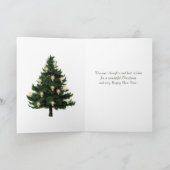  witte konijnenbekers kerstboom feestdagen kaart (Binnen)