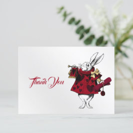  witte konijnenharten bedankkaart