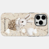 Witte konijnenharten in een mand Case-Mate iPhone case (Achterkant (horizontaal))