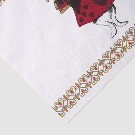 witte konijnenharten tissuepapier (Detail)