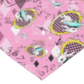 witte konijnenkast wonderland tablecloge tafelkleed (Gekanteld)