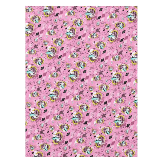 witte konijnenkast wonderland tablecloge tafelkleed (Voorkant)